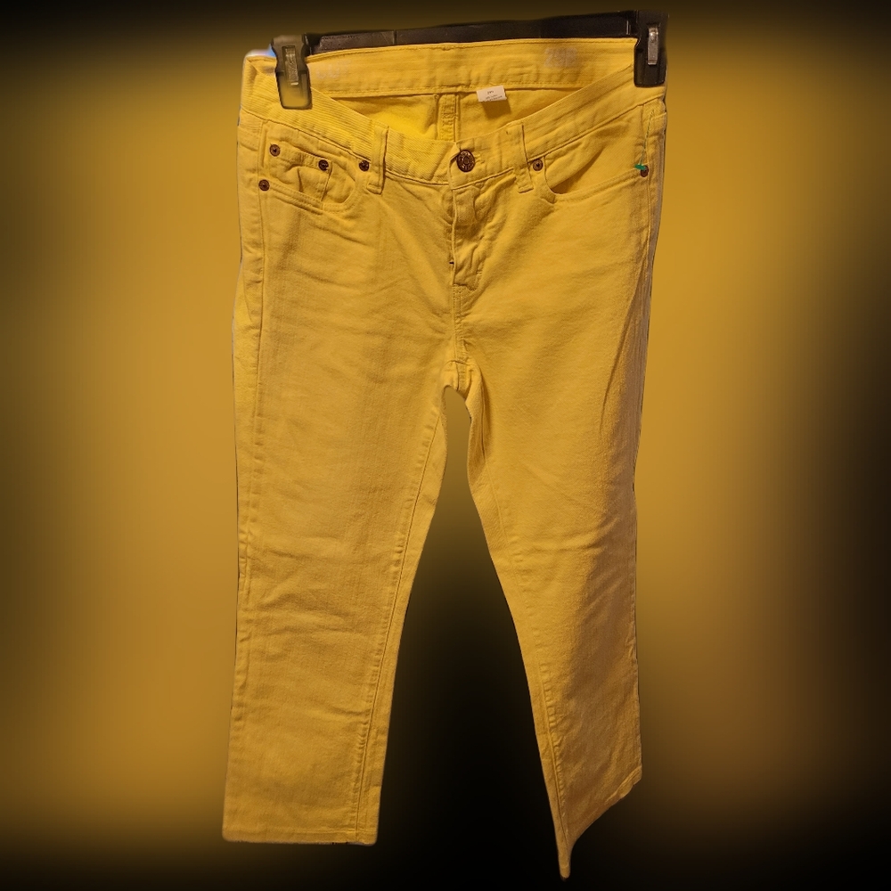 44-J Crew Vintage Yellow  skinny pants